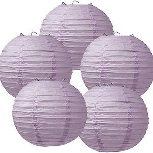 Lavender Paper Lanterns